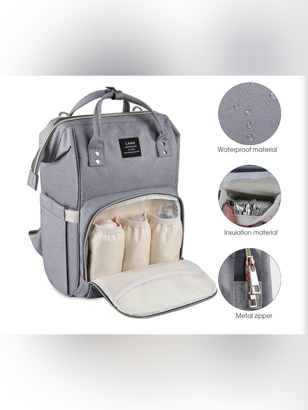 BOFIDER multi-function/ diaper backpack - Picture 2 of 16